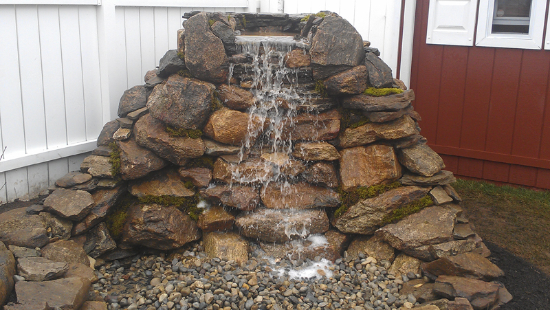 Pondless Waterfalls Streams Fountains, Stone Garden Fountains Designs